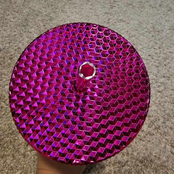 BNWT STARBUCKS VENTI CHROME METALLIC STUDDED TUMBLER - Picture 5 of 7